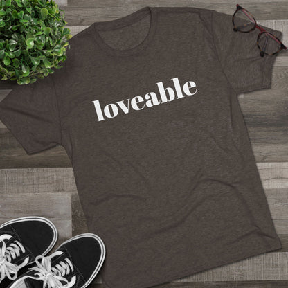 Loveable Tee — Inspirational Graphic T‑Shirt