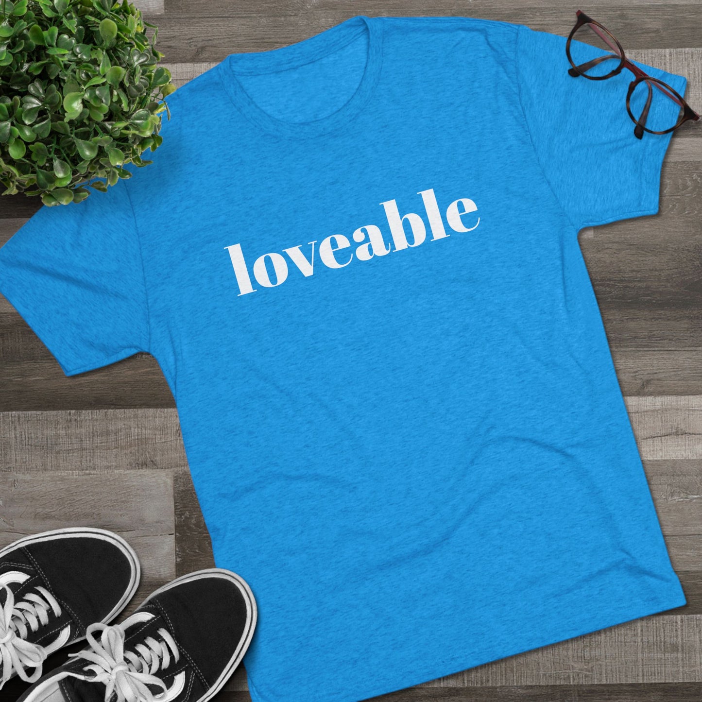 Loveable Tee — Inspirational Graphic T‑Shirt