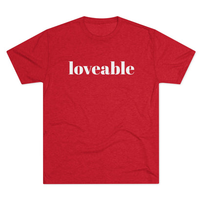 Loveable Tee — Inspirational Graphic T‑Shirt