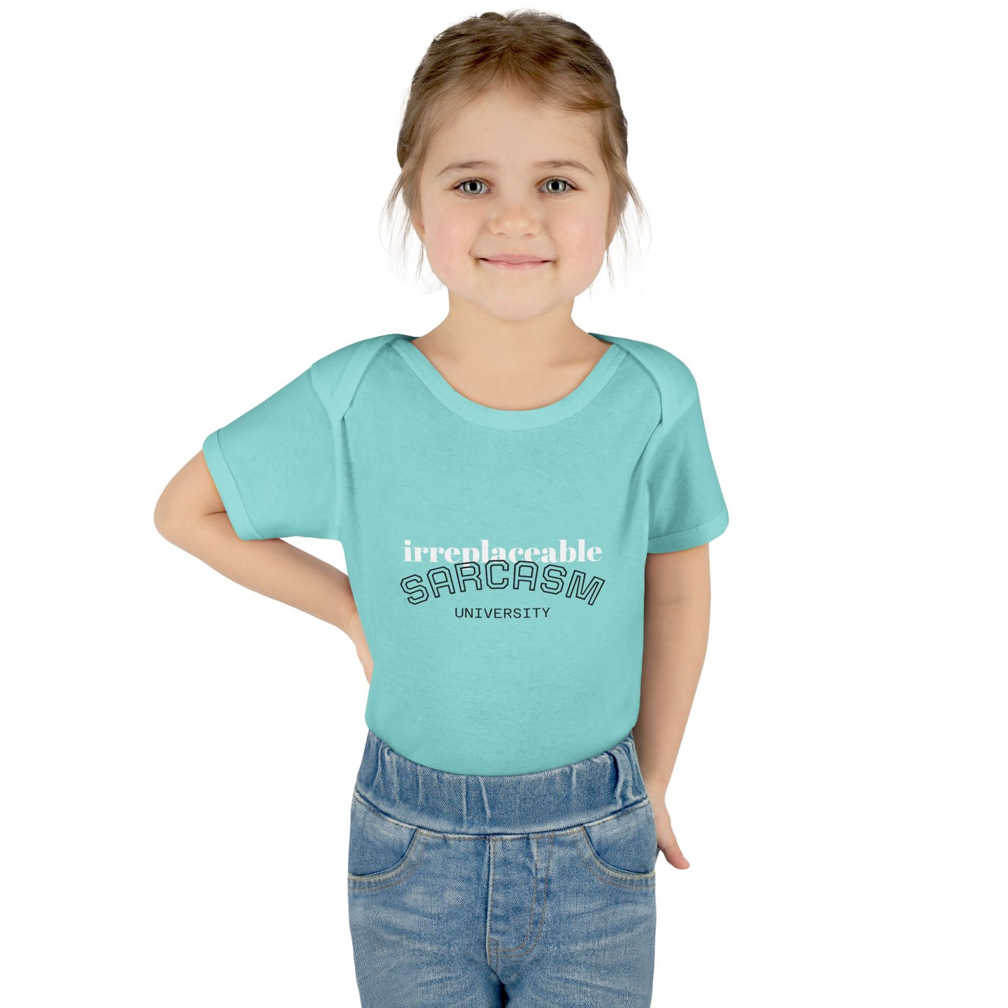Infant Bodysuit — "Irreplaceable" with Isaiah 43:1 Inspirational Baby Onesie