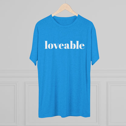 Loveable Tee — Inspirational Graphic T‑Shirt