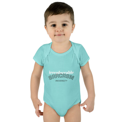 Infant Bodysuit — "Irreplaceable" with Isaiah 43:1 Inspirational Baby Onesie
