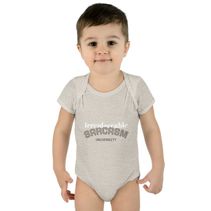 Infant Bodysuit — "Irreplaceable" with Isaiah 43:1 Inspirational Baby Onesie