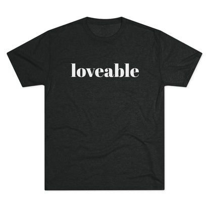 Loveable Tee — Inspirational Graphic T‑Shirt