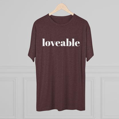 Loveable Tee — Inspirational Graphic T‑Shirt
