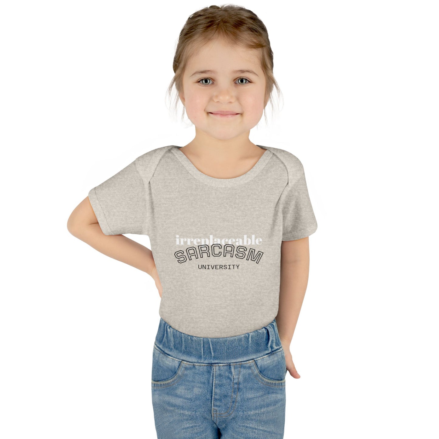 Infant Bodysuit — "Irreplaceable" with Isaiah 43:1 Inspirational Baby Onesie