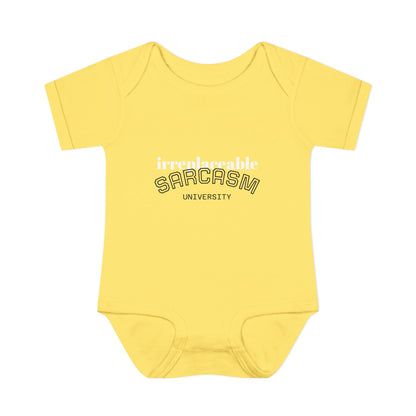 Infant Bodysuit — "Irreplaceable" with Isaiah 43:1 Inspirational Baby Onesie