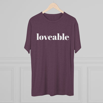 Loveable Tee — Inspirational Graphic T‑Shirt
