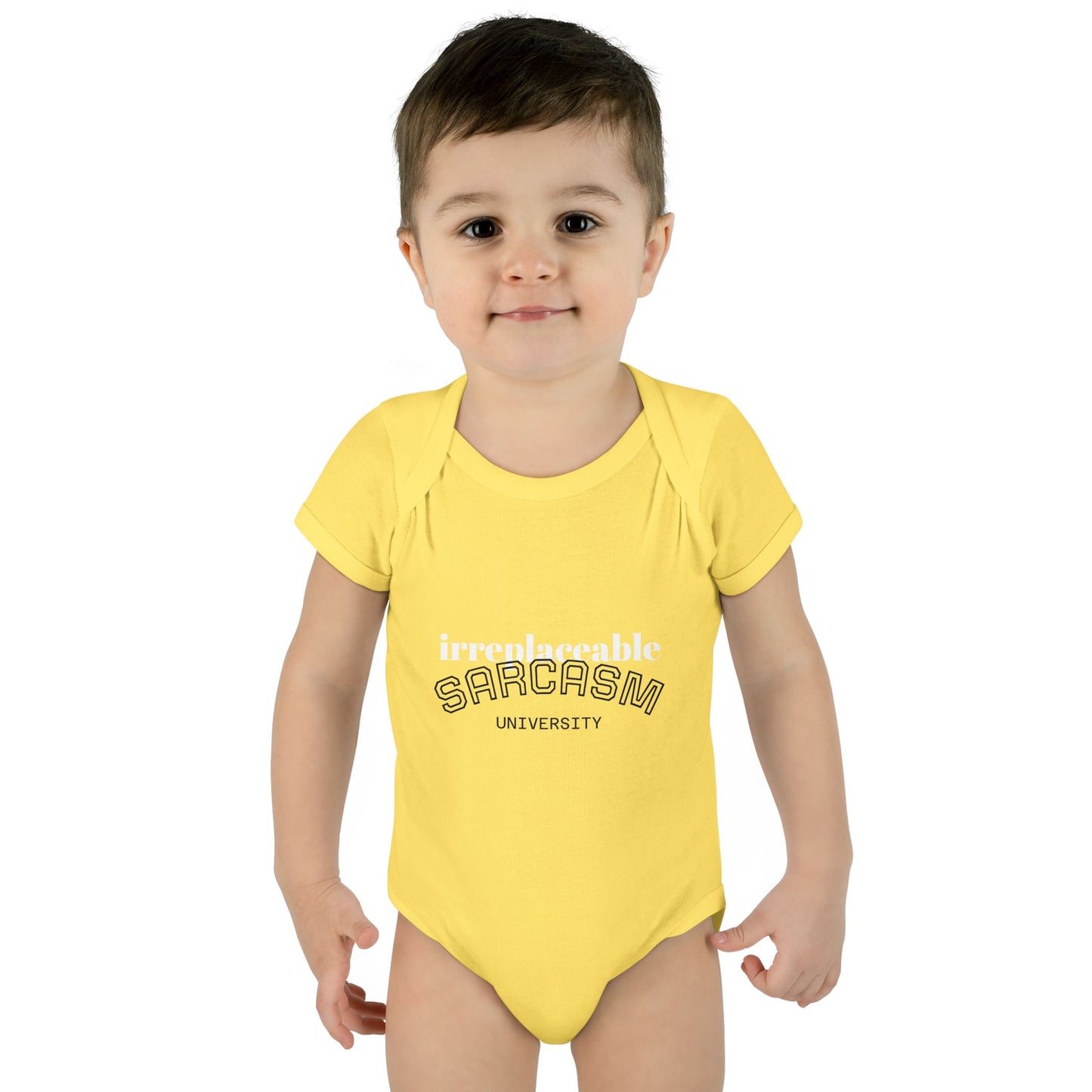 Infant Bodysuit — "Irreplaceable" with Isaiah 43:1 Inspirational Baby Onesie