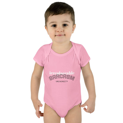 Infant Bodysuit — "Irreplaceable" with Isaiah 43:1 Inspirational Baby Onesie