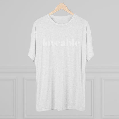 Loveable Tee — Inspirational Graphic T‑Shirt