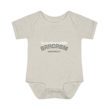Infant Bodysuit — "Irreplaceable" with Isaiah 43:1 Inspirational Baby Onesie