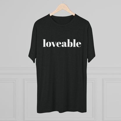 Loveable Tee — Inspirational Graphic T‑Shirt