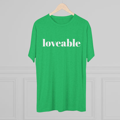 Loveable Tee — Inspirational Graphic T‑Shirt
