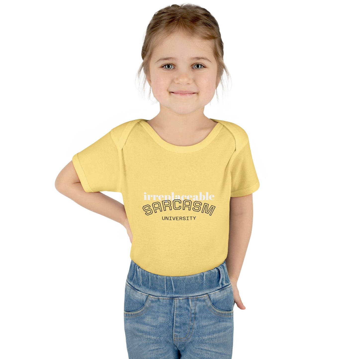 Infant Bodysuit — "Irreplaceable" with Isaiah 43:1 Inspirational Baby Onesie