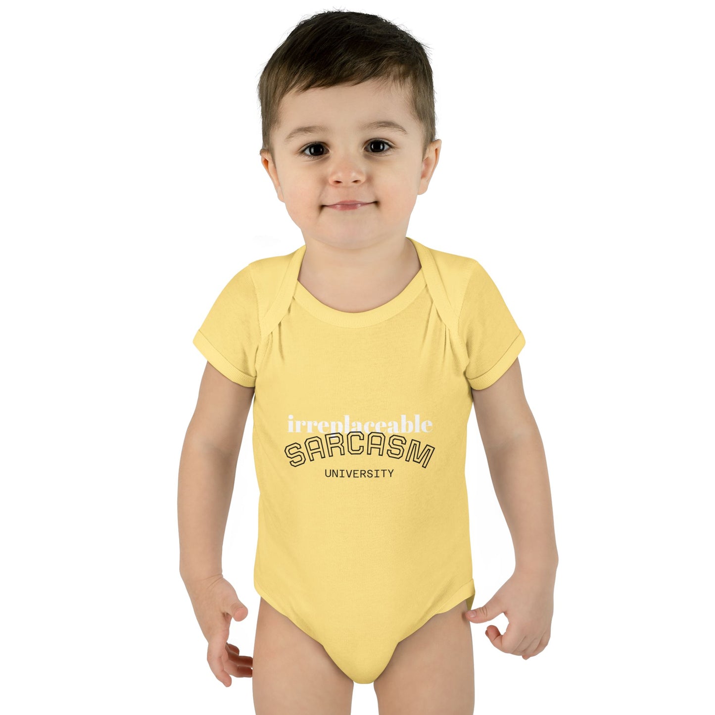 Infant Bodysuit — "Irreplaceable" with Isaiah 43:1 Inspirational Baby Onesie
