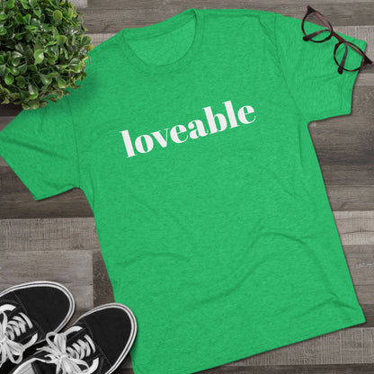 Loveable Tee — Inspirational Graphic T‑Shirt