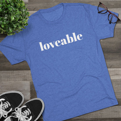 Loveable Tee — Inspirational Graphic T‑Shirt