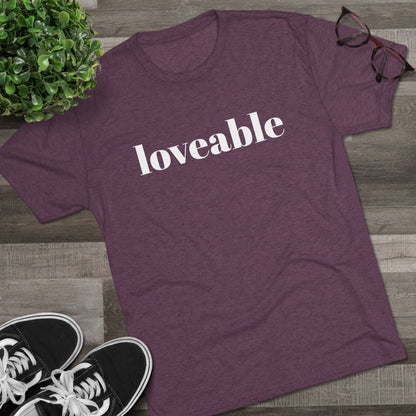 Loveable Tee — Inspirational Graphic T‑Shirt
