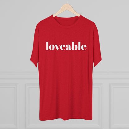 Loveable Tee — Inspirational Graphic T‑Shirt