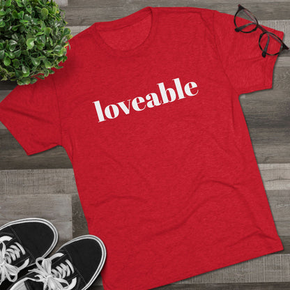 Loveable Tee — Inspirational Graphic T‑Shirt