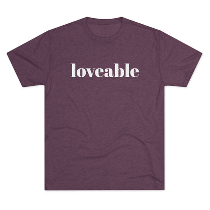 Loveable Tee — Inspirational Graphic T‑Shirt