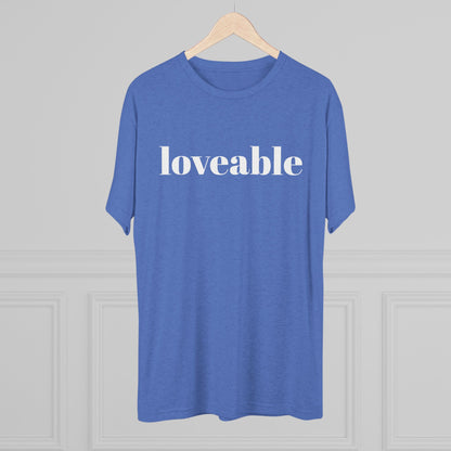 Loveable Tee — Inspirational Graphic T‑Shirt