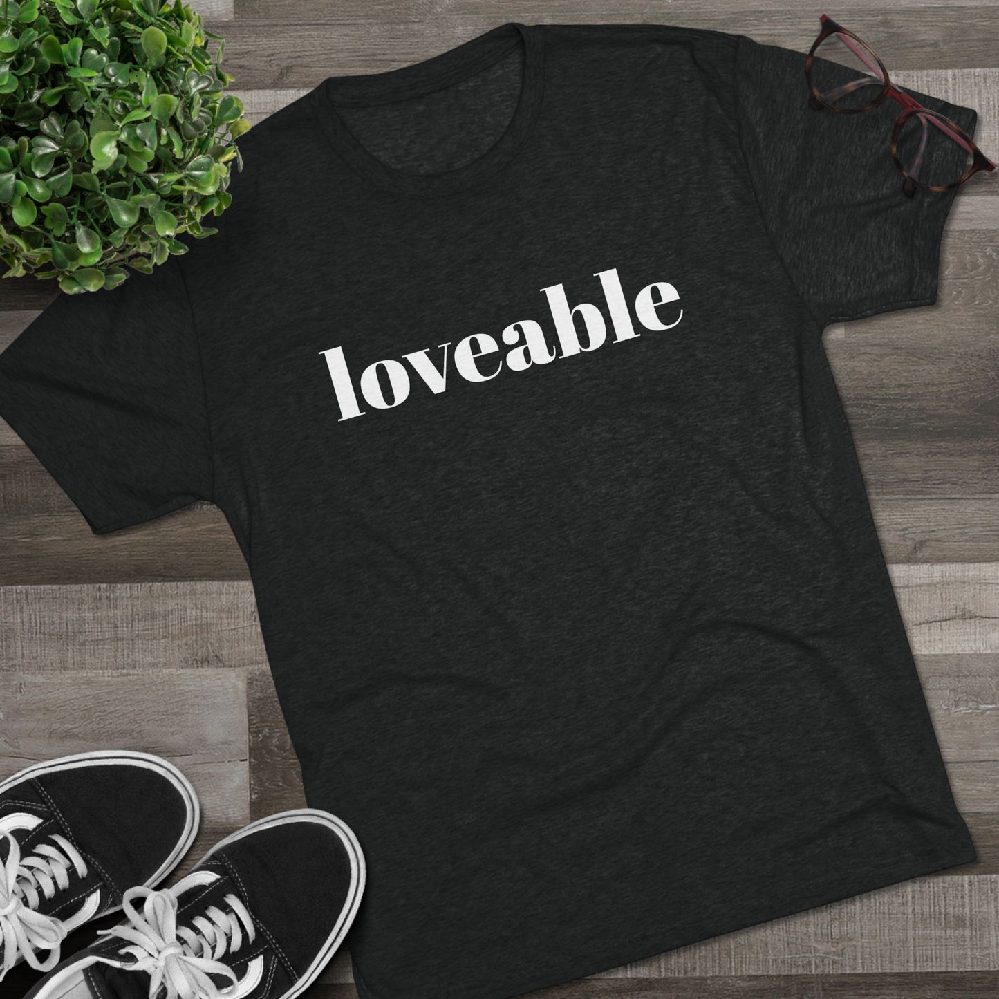 Loveable Tee — Inspirational Graphic T‑Shirt