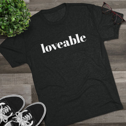 Loveable Tee — Inspirational Graphic T‑Shirt