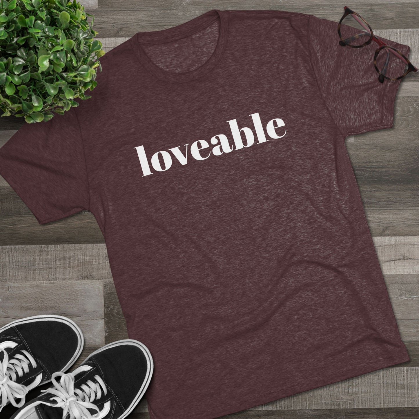 Loveable Tee — Inspirational Graphic T‑Shirt